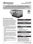 Greenheck Fan IG/IGX Make-Up Air Unit 470656 User's Manual