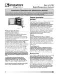 Greenheck Fan Greenheck 474750 User's Manual