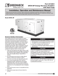 Greenheck Fan 473501 User's Manual