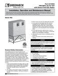 Greenheck Fan 470654 User's Manual