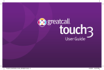 GreatCall Touch 3 User Guide