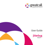 GreatCall Jitterbug Touch User Guide