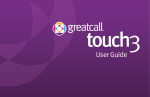 GreatCall Jitterbug Touch 3 User Guide