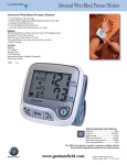 Graham Field Blood Pressure Monitor 1147 User's Manual