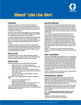 Graco Manzel Lube Line Alert User's Manual