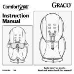 Graco ComfortSport ISPC001BA User's Manual