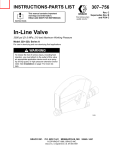 Graco 307-756 In-Line Valve User's Manual