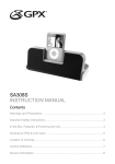 GPX SA308S User's Manual