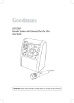 Goodmans XB7CDGIP User's Manual