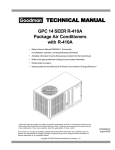 Goodman Mfg R-410A User's Manual