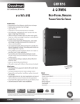 Goodman Mfg GMVM96 User's Manual