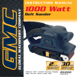 Global Machinery Company BS1000 User's Manual