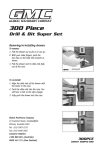 Global Machinery Company 300 Piece User's Manual