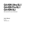 GIGABYTE GA-K8N-SLI User's Manual