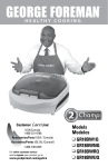 George Foreman GR18BW Use & Care Manual