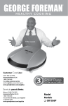 George Foreman GR1036P Use & Care Manual