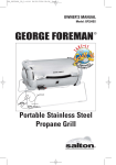 George Foreman GP324SS Use & Care Manual