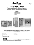 GenTran OVATION ATS1001D User's Manual
