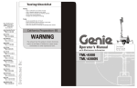 Genie TML-4000 User's Manual