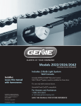 Genie Garage Door Opener 2024 User's Manual