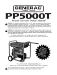 Generac PP5000T User's Manual