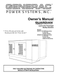 Generac 004373-1 Owner's Manual