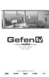 Gefen GTV-HDMI-1080PS User's Manual