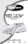 Gefen EXT-HDMI1.3IR-FO-141 User's Manual