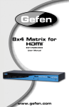 Gefen EXT-HDMI-844 User's Manual