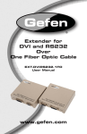 Gefen EXT-DVIRS232-1FO User's Manual