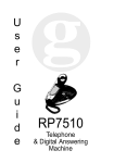 Geemarc RP7510 User's Manual