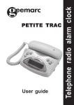 Geemarc Petite Trac User's Manual