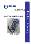 Geemarc Jupiter 50 User's Manual