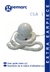 Geemarc Extra Earpiece CLA 1 User's Manual