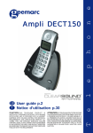 Geemarc Ampli DECT150 User's Manual