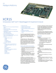 GE XCR15 Data Sheet