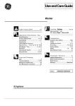 GE WWA9850R User's Manual