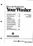 GE WWA8324G User's Manual