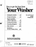 GE WWA8320G User's Manual