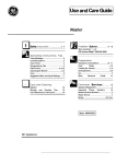 GE WWA5400S User's Manual