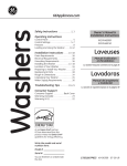 GE WCVH4815 User's Manual