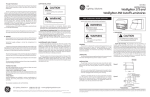 GE W1LR Installation Guide