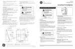 GE V2FW Installation Guide