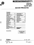 GE Spacemaker JVM131 User's Manual