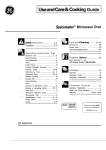 GE Spacemaker JVM130K User's Manual