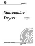 GE Spacemaker DSKP233 User's Manual