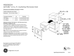 GE PEB2060DMWW User's Manual