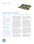 GE NETernity GBX465 Data Sheet