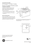 GE MONOGRAM ZEU36KSK/WK/BK User's Manual