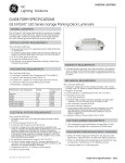 GE Medium Square Specification Sheet